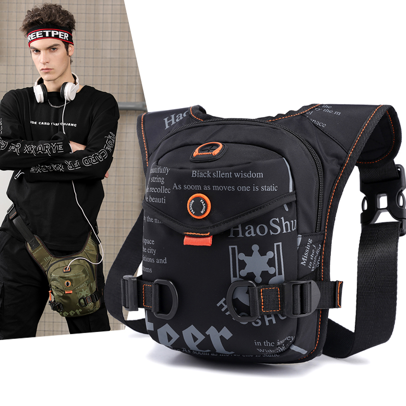 Men Accessories For Travel - High Quality Nylon Riding Thigh Bag