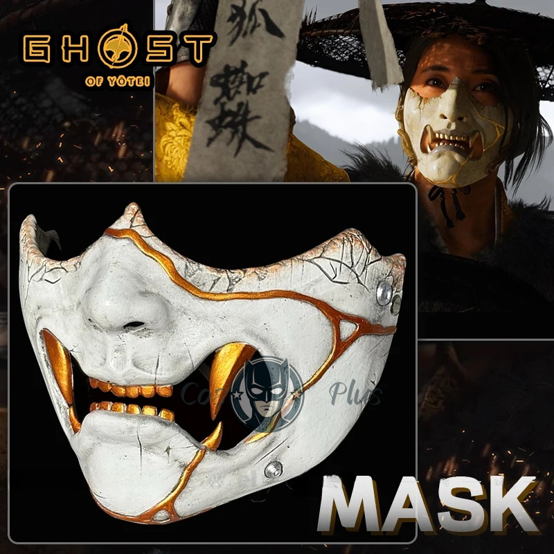Men Accessories Pack - Game Ghost of Yotei Atsu Mask