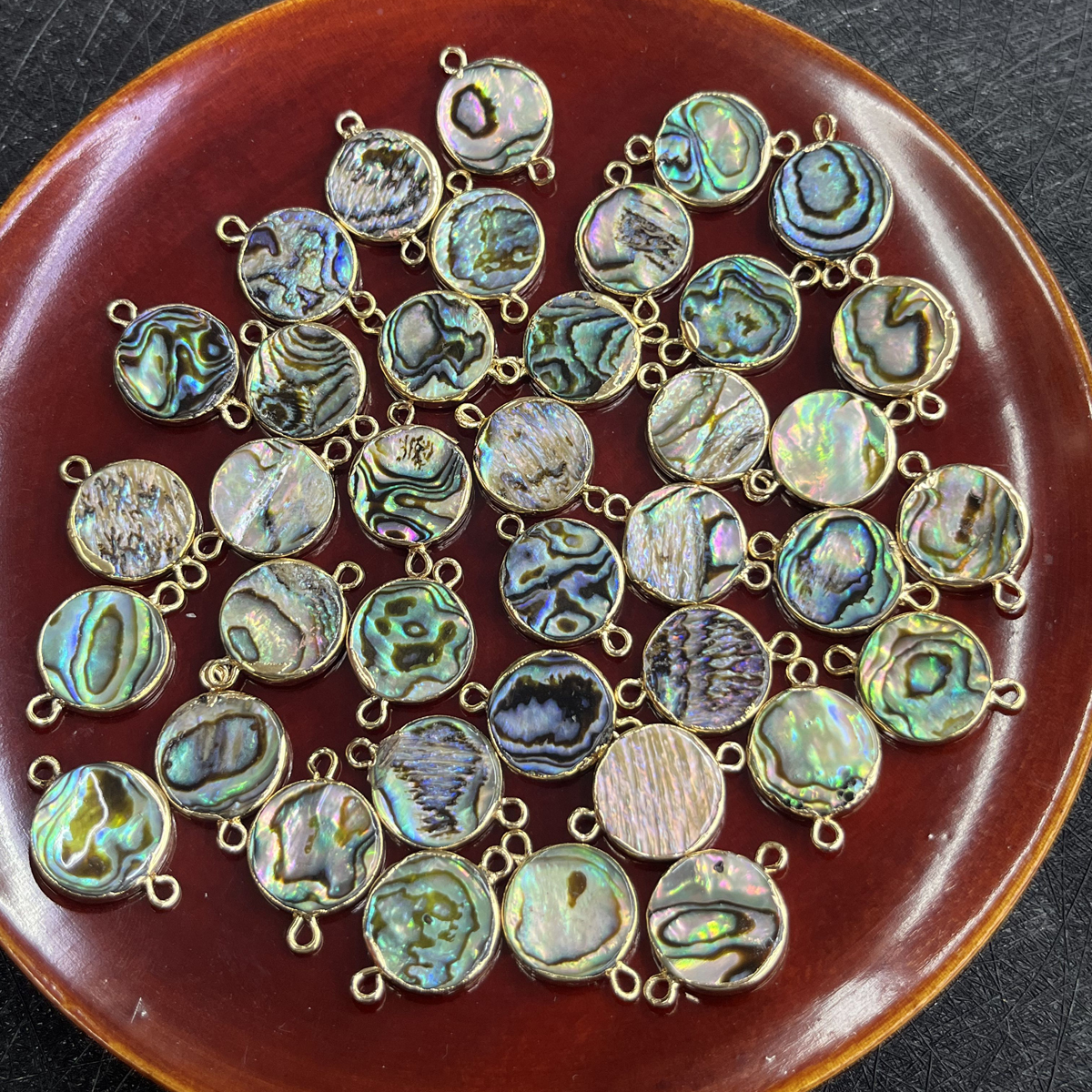 Men'S Accessories Jewelry Bracelet - 2pieces/set Natural Shell Connectors Round Abalone