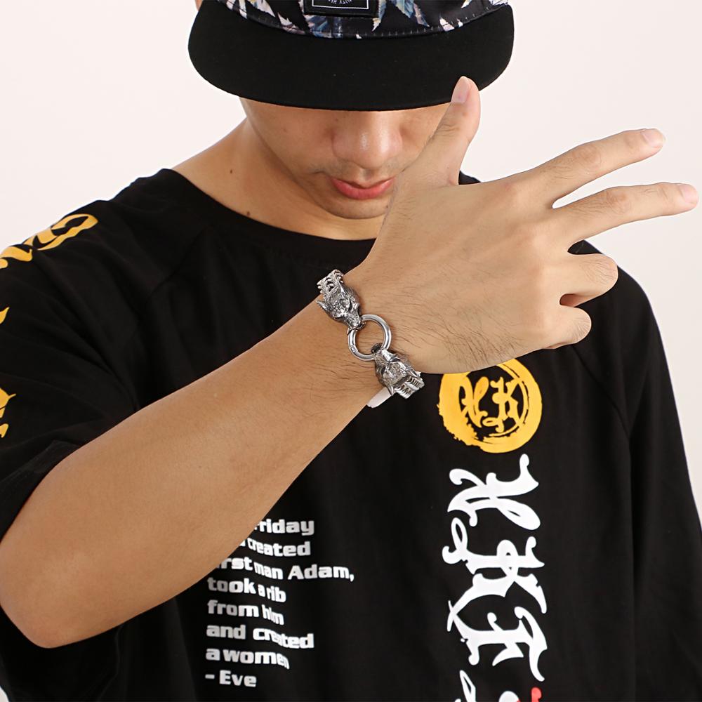 Men Accessories Bd - KALEN 19-23cm Rock Viking Wolf Charm