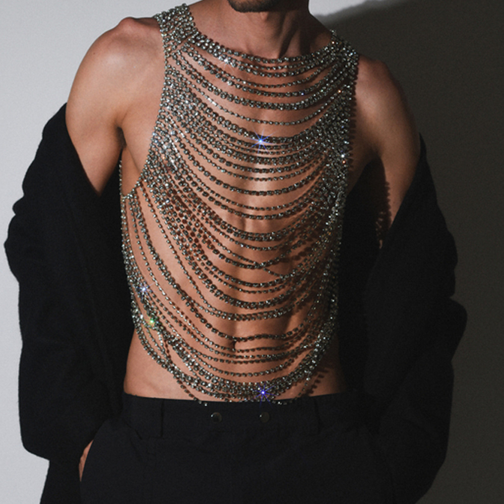 Men'S Accessories Chain - Fashion Luxurious Bling Men Women's Body