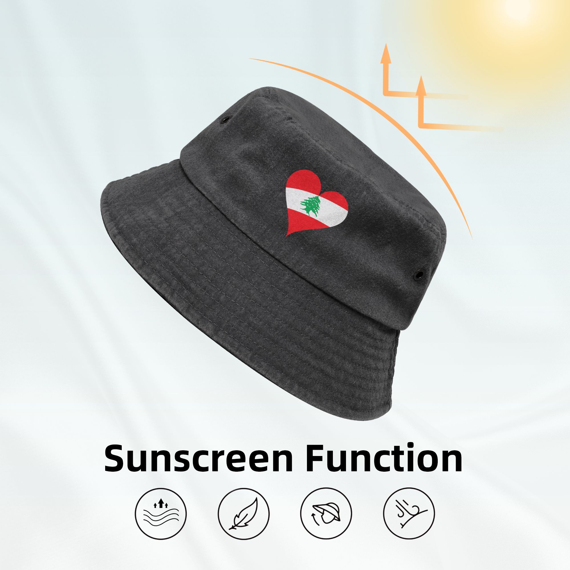 Lebanon Flag Heart Women Men B – Men Accessories Lebanon recenzja i cena