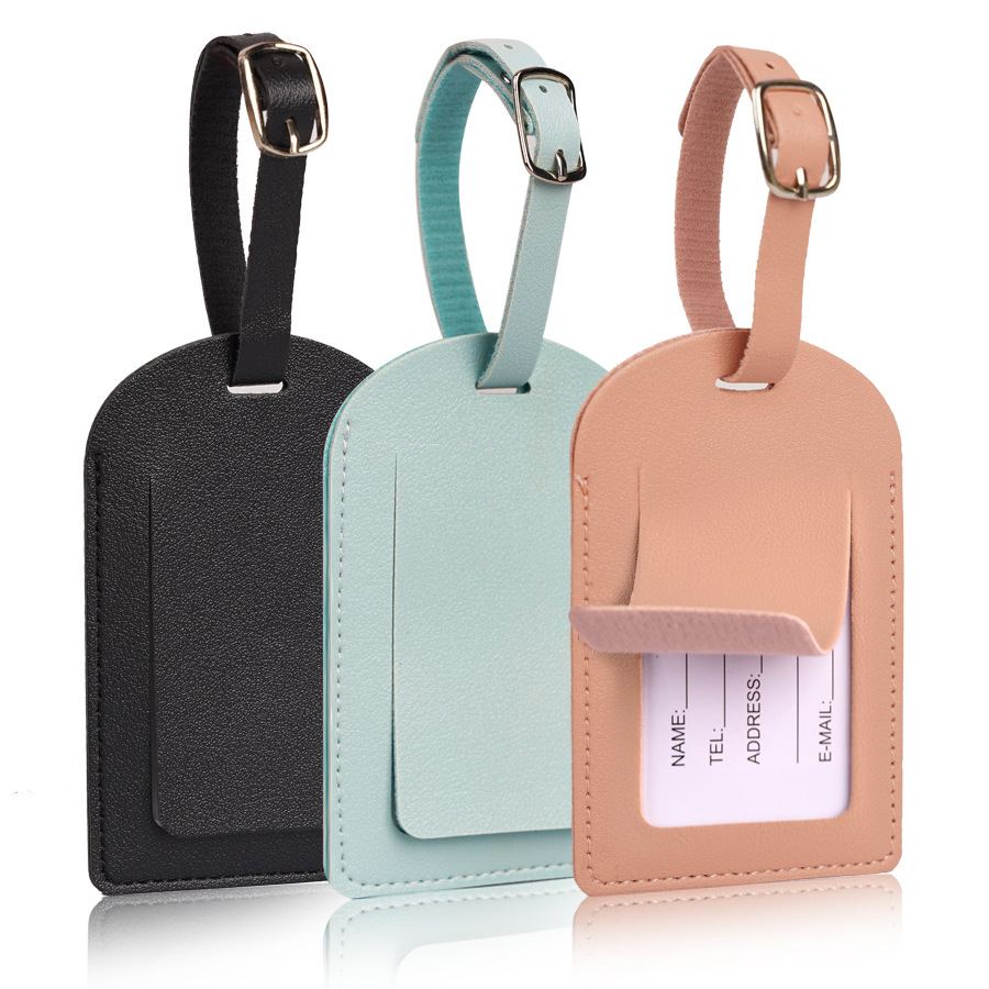 Women Men Luggage Tags PU Leat – Men Accessories Name recenzja i cena