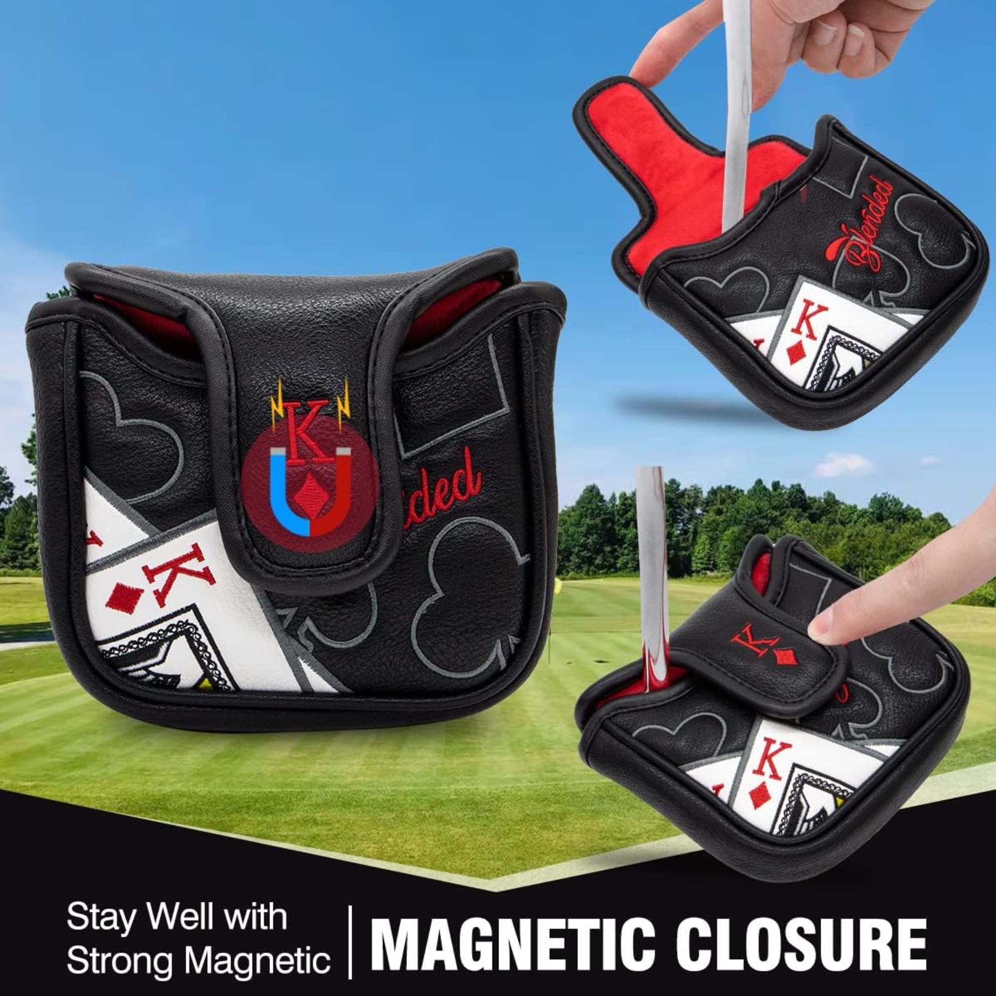 King Of Hearts Embroidered Mal – Men Accessories To Gift recenzja i cena