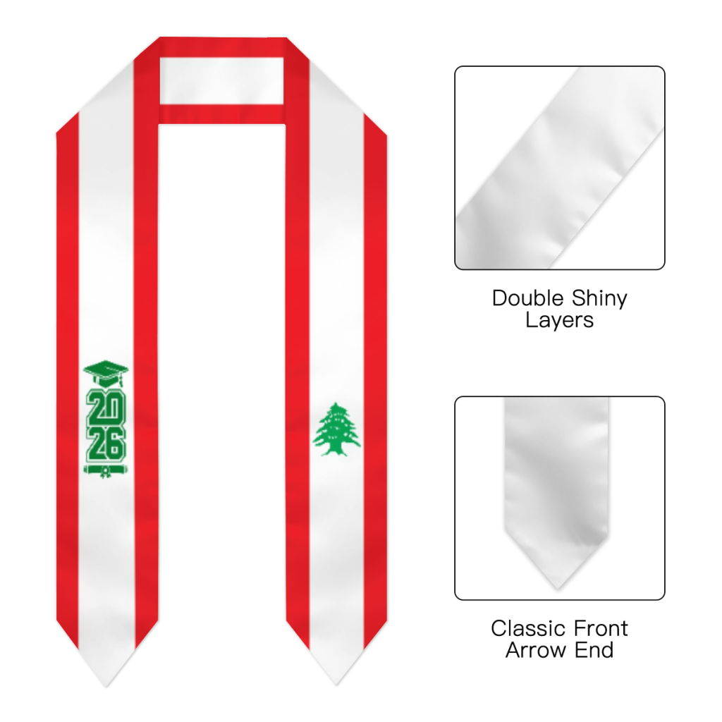 Class of 2026 Lebanon Flag Sca – Men Accessories Lebanon recenzja i cena