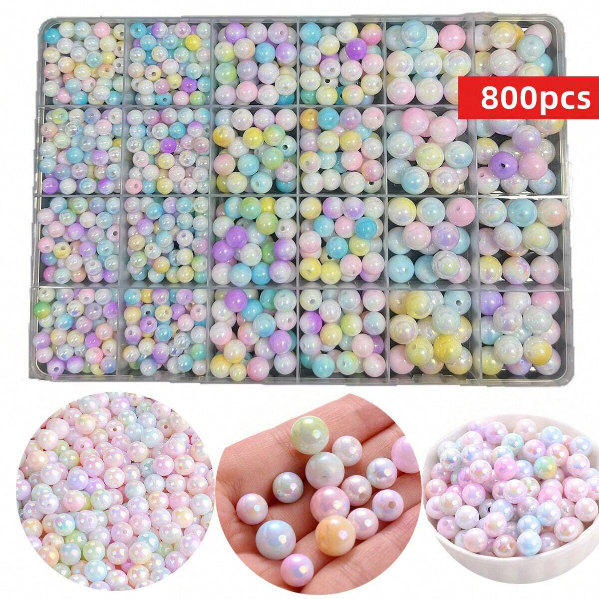 800pcs/24 grid set box 6mm/8mm – Men'S Accessories Jewelry Bracelet recenzja i cena