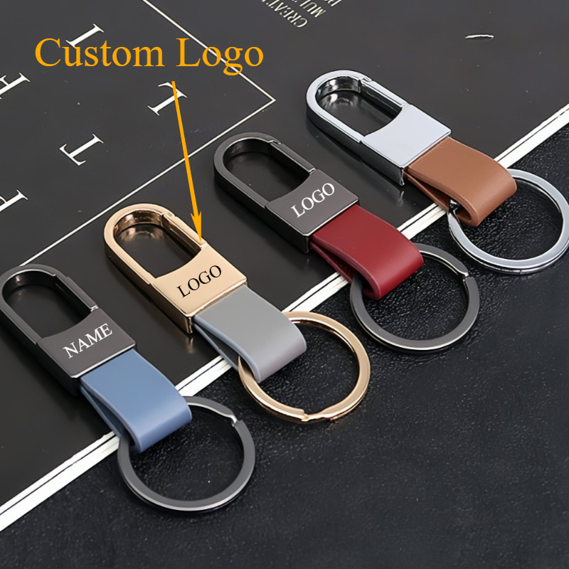 Fashion Leather Keychains Cust – Men Accessories Name recenzja i cena