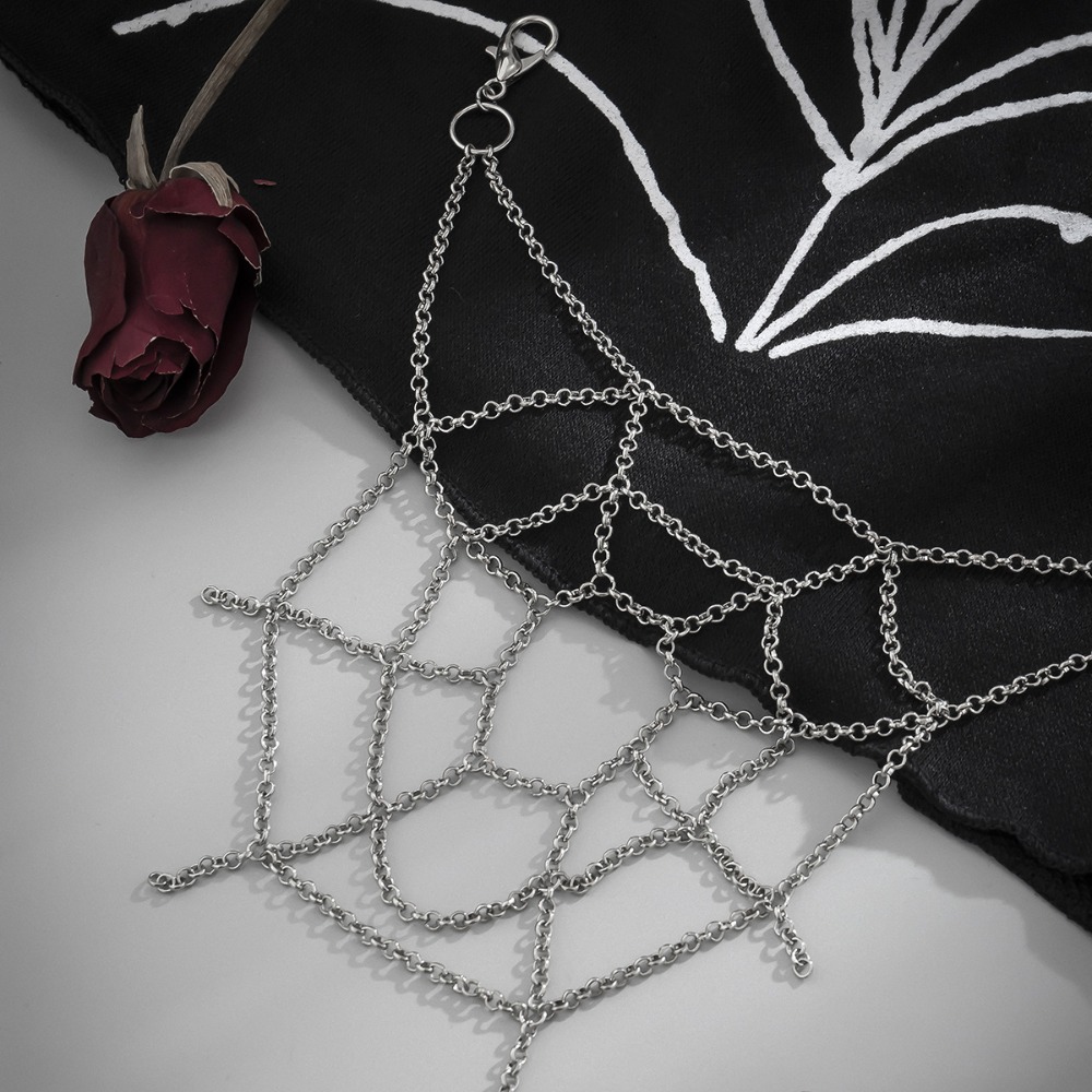 Gothic Punk Sliver Color Spide – Men'S Accessories Chain recenzja i cena