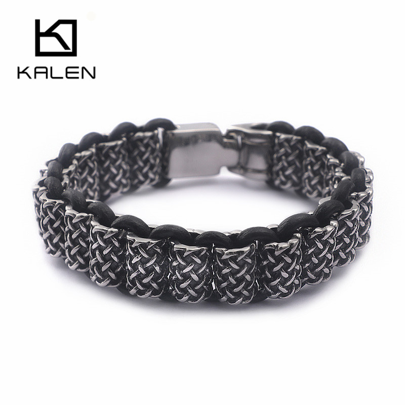 KALEN Vintage Black Leather Li – Men Accessories Bd recenzja i cena