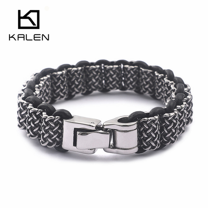 KALEN Vintage Black Leather Li – Men Accessories Bd recenzja i cena