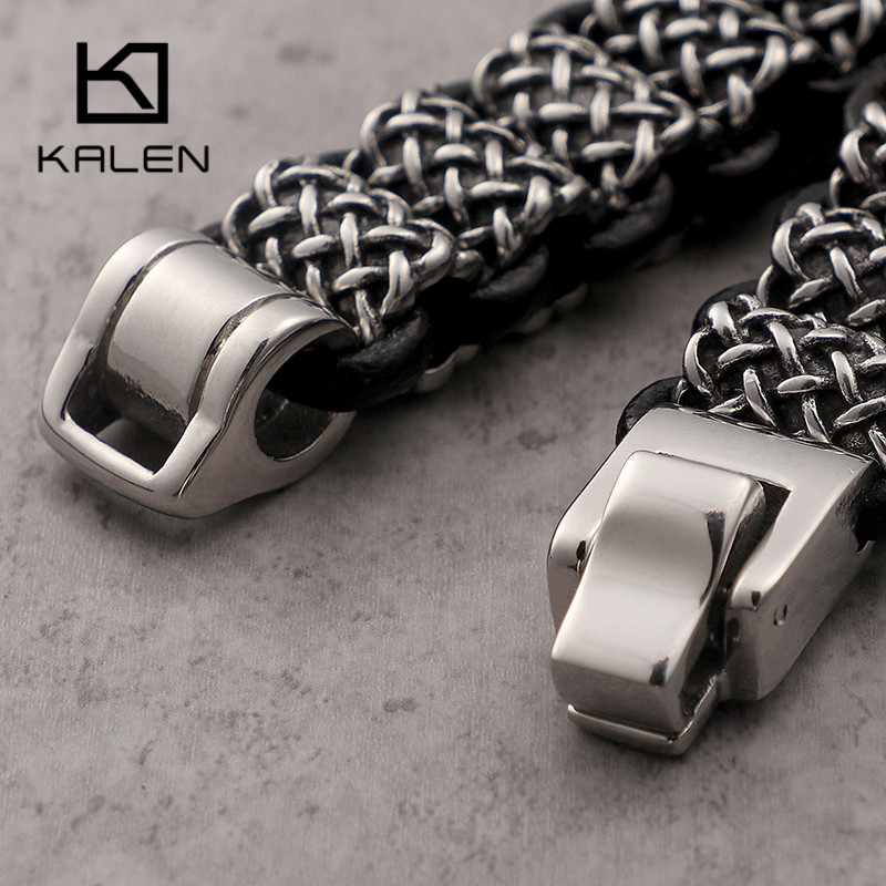 KALEN Vintage Black Leather Li – Men Accessories Bd recenzja i cena