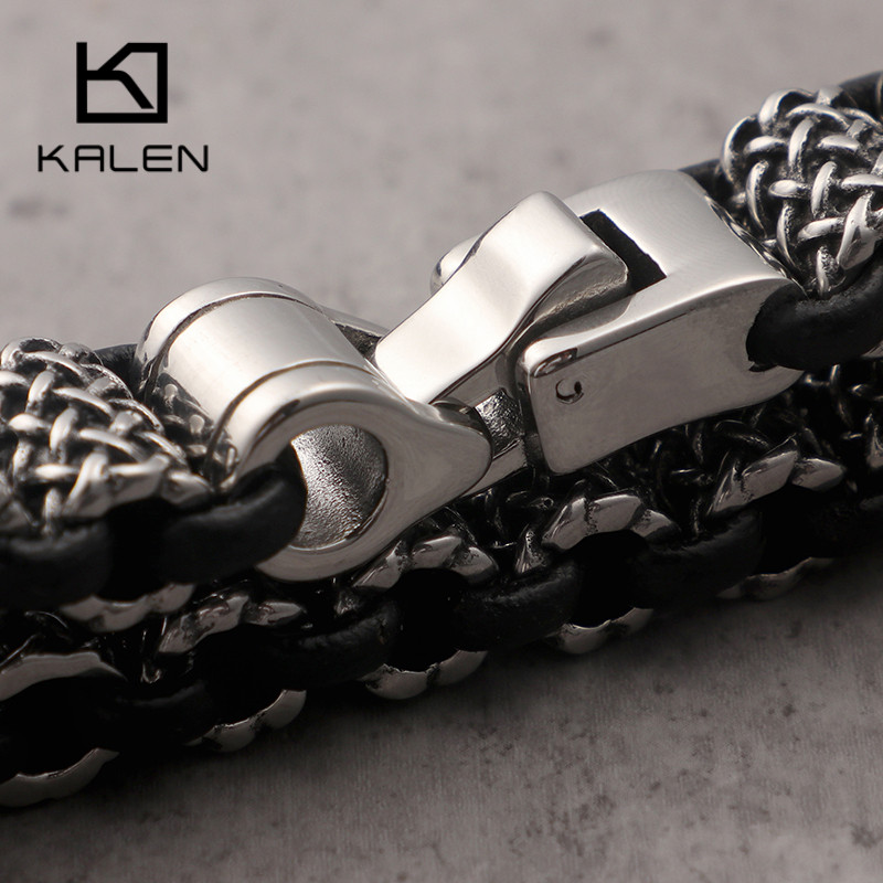 KALEN Vintage Black Leather Li – Men Accessories Bd recenzja i cena