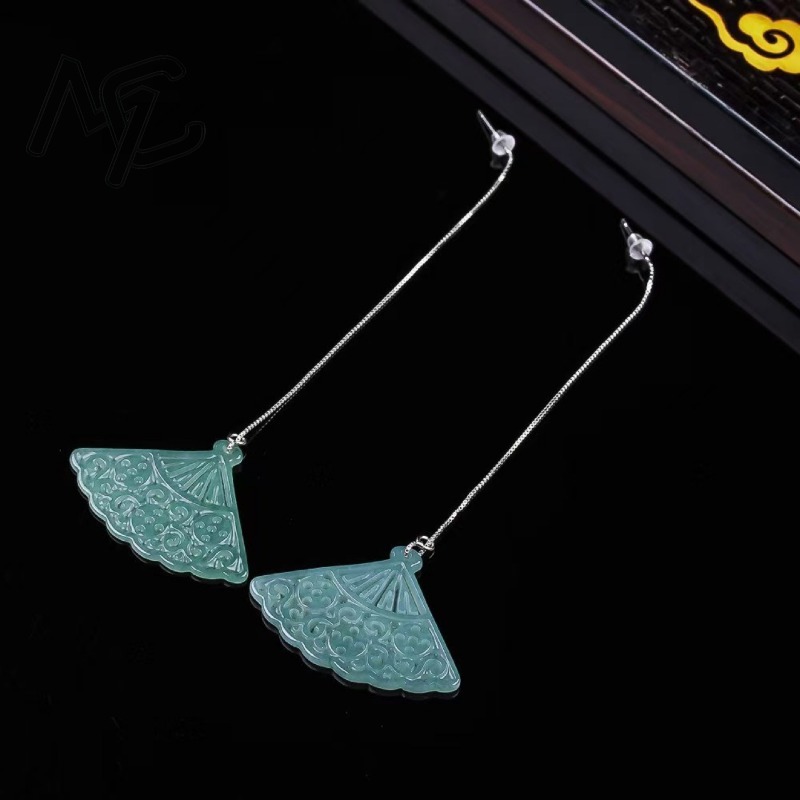 Natural Blue Water Emerald Jad – Men'S Accessories Drop Shipping recenzja i cena