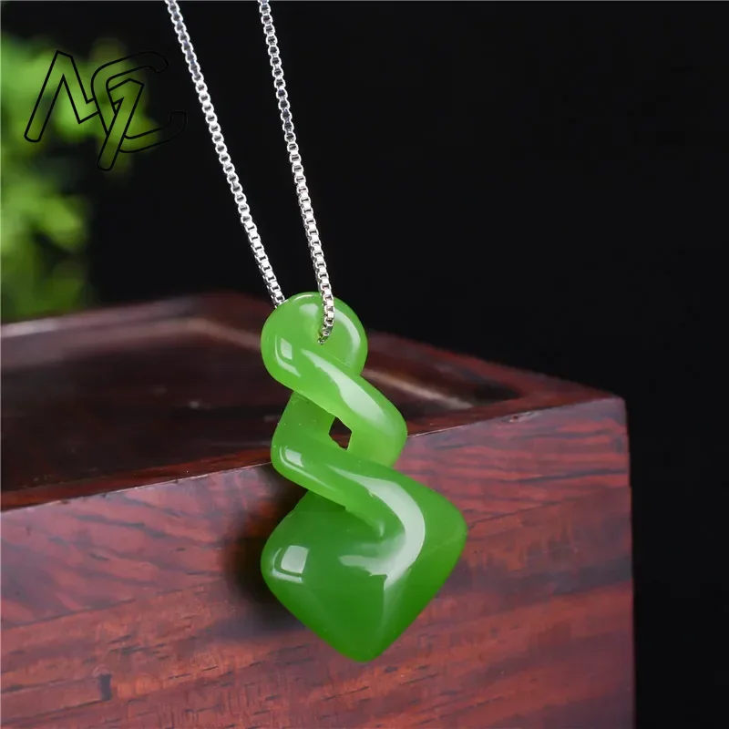 Natural Hetian Jade Green Colo – Men'S Accessories Drop Shipping recenzja i cena