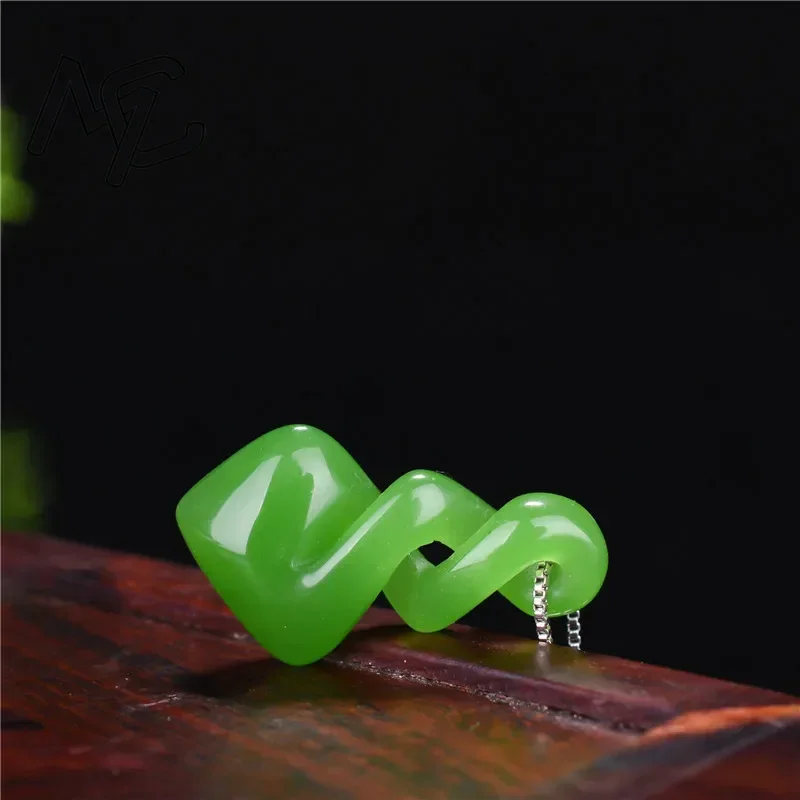 Natural Hetian Jade Green Colo – Men'S Accessories Drop Shipping recenzja i cena