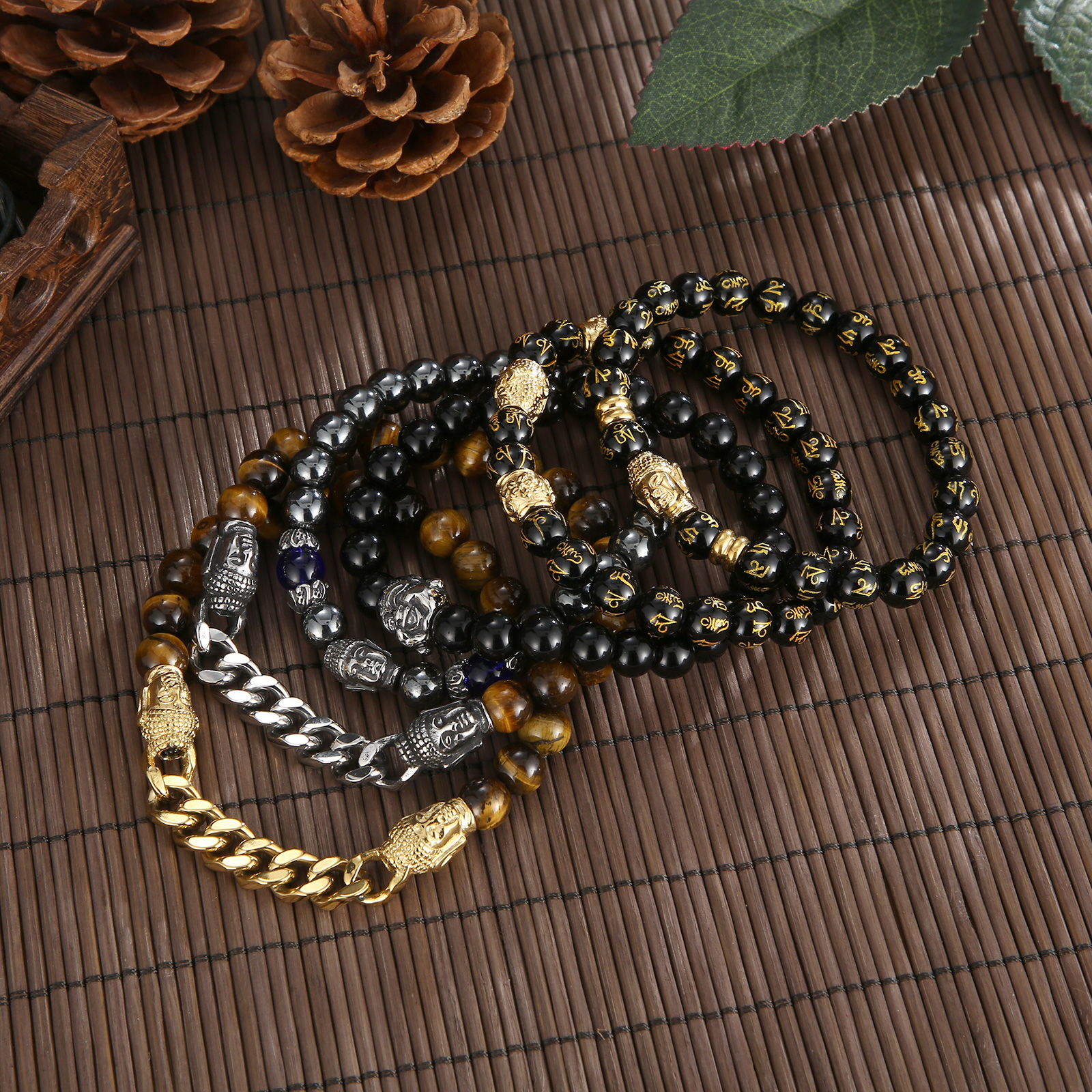 Fongten Religious Buddha Head  – Men Accessories Bd recenzja i cena