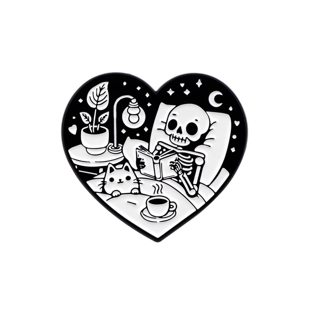Skeleton Enamel Pins Witch Bro – Men Accessories For Birthday Gift recenzja i cena