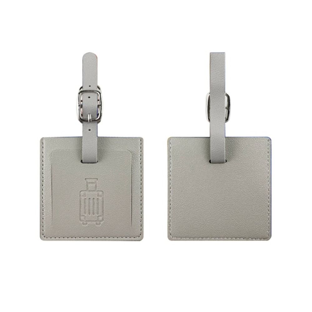 Colorful PU Luggage Tag Square – Men Accessories Name recenzja i cena