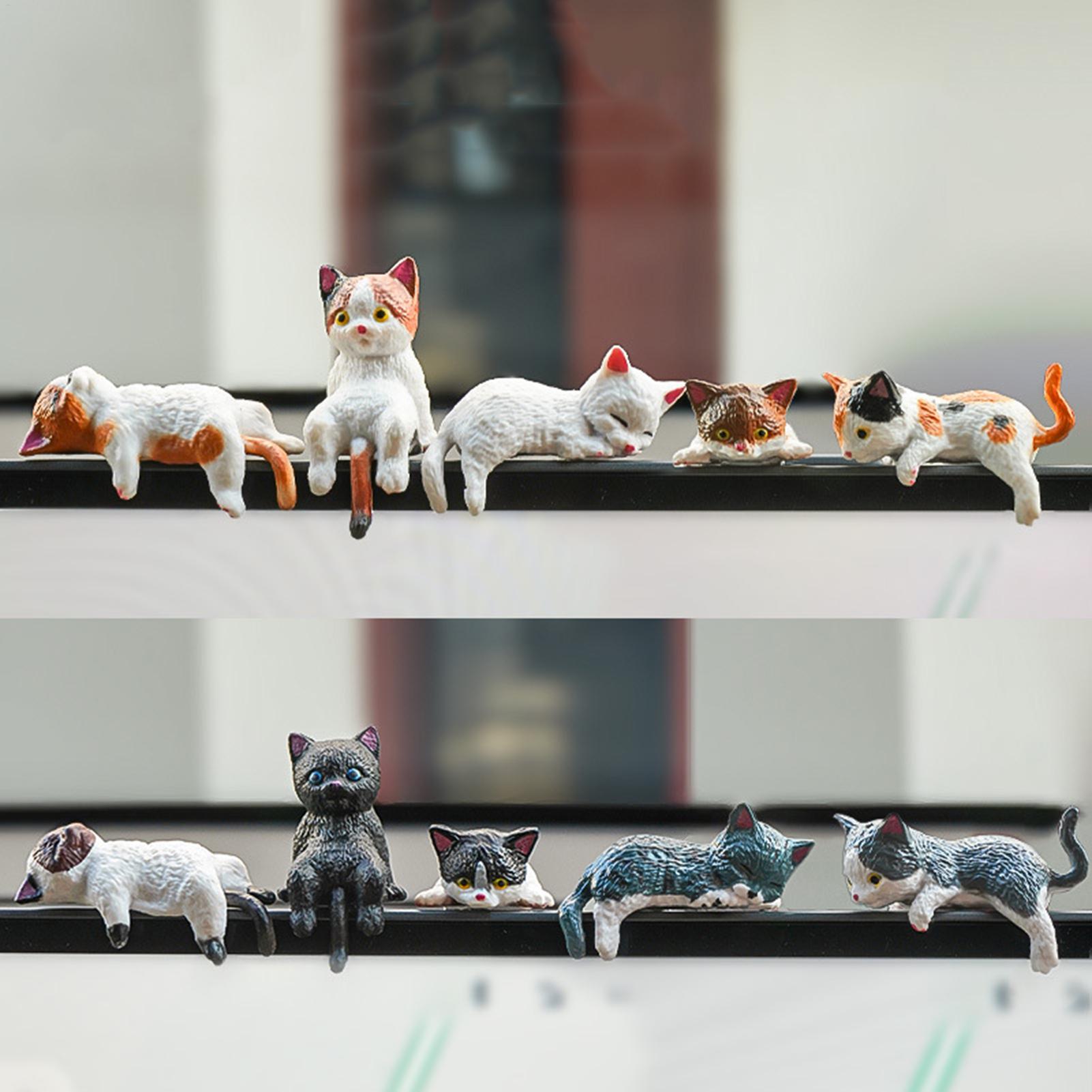 10pcs Cute Mini Cat Ornament C – Men Accessories India recenzja i cena