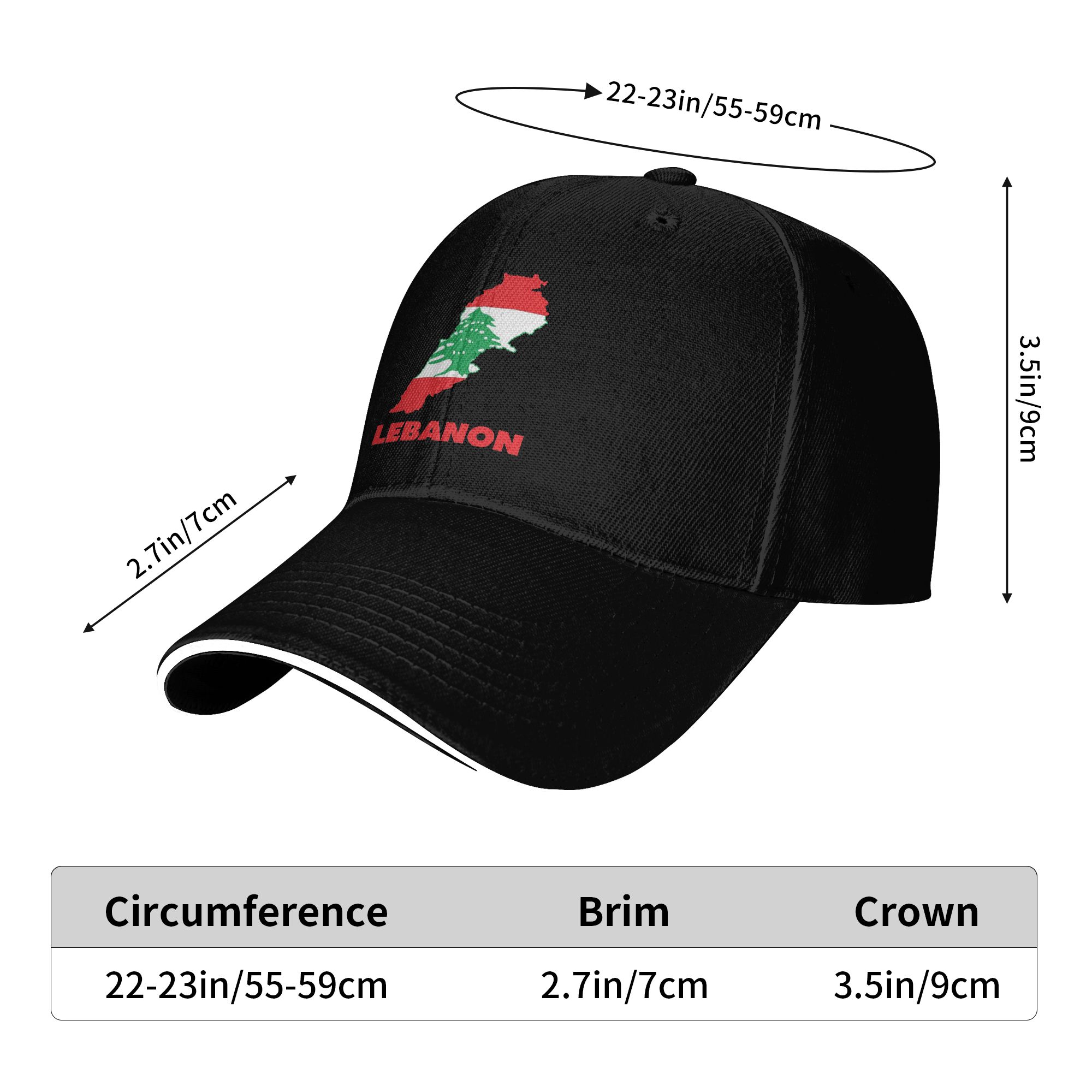 New Baseball Cap Lebanon Flag  – Men Accessories Lebanon recenzja i cena