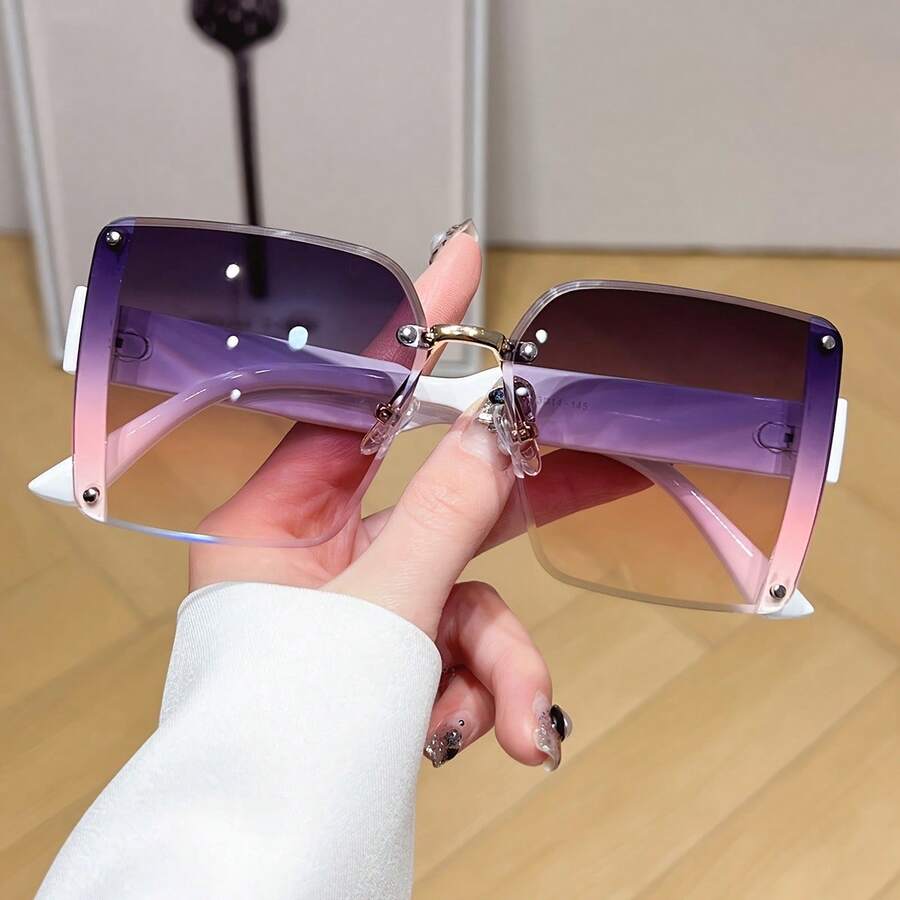 Oversized Frameless Square Gra – Men Accessories For Travel recenzja i cena