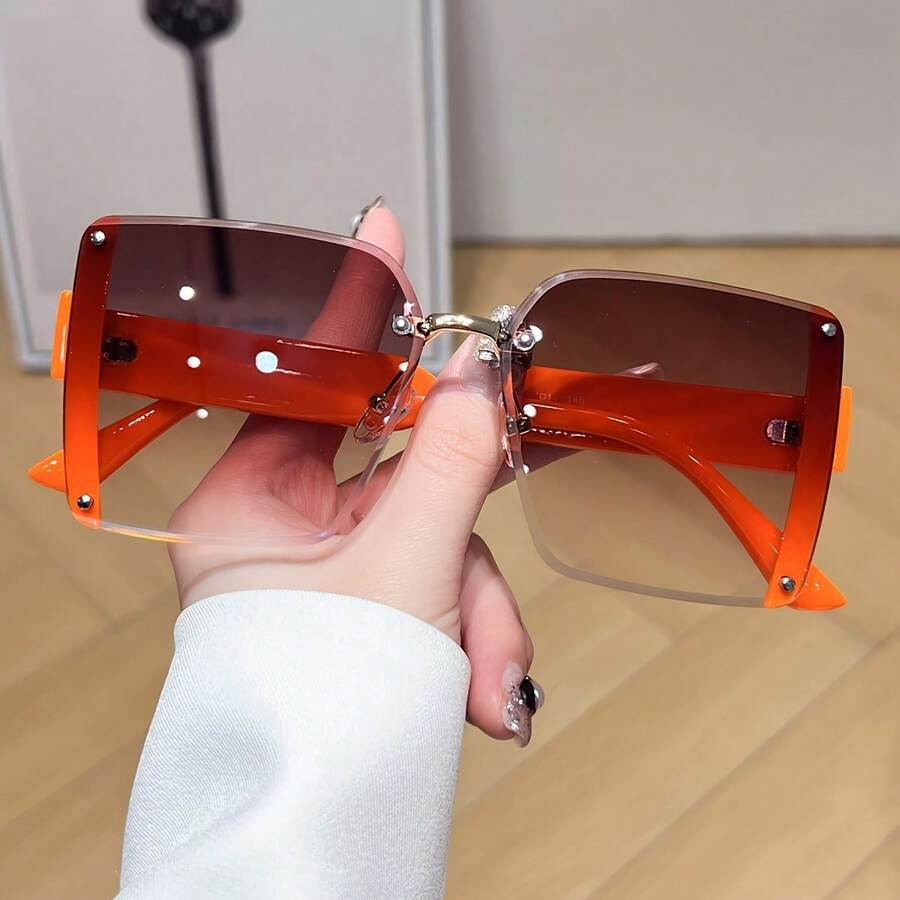 Oversized Frameless Square Gra – Men Accessories For Travel recenzja i cena