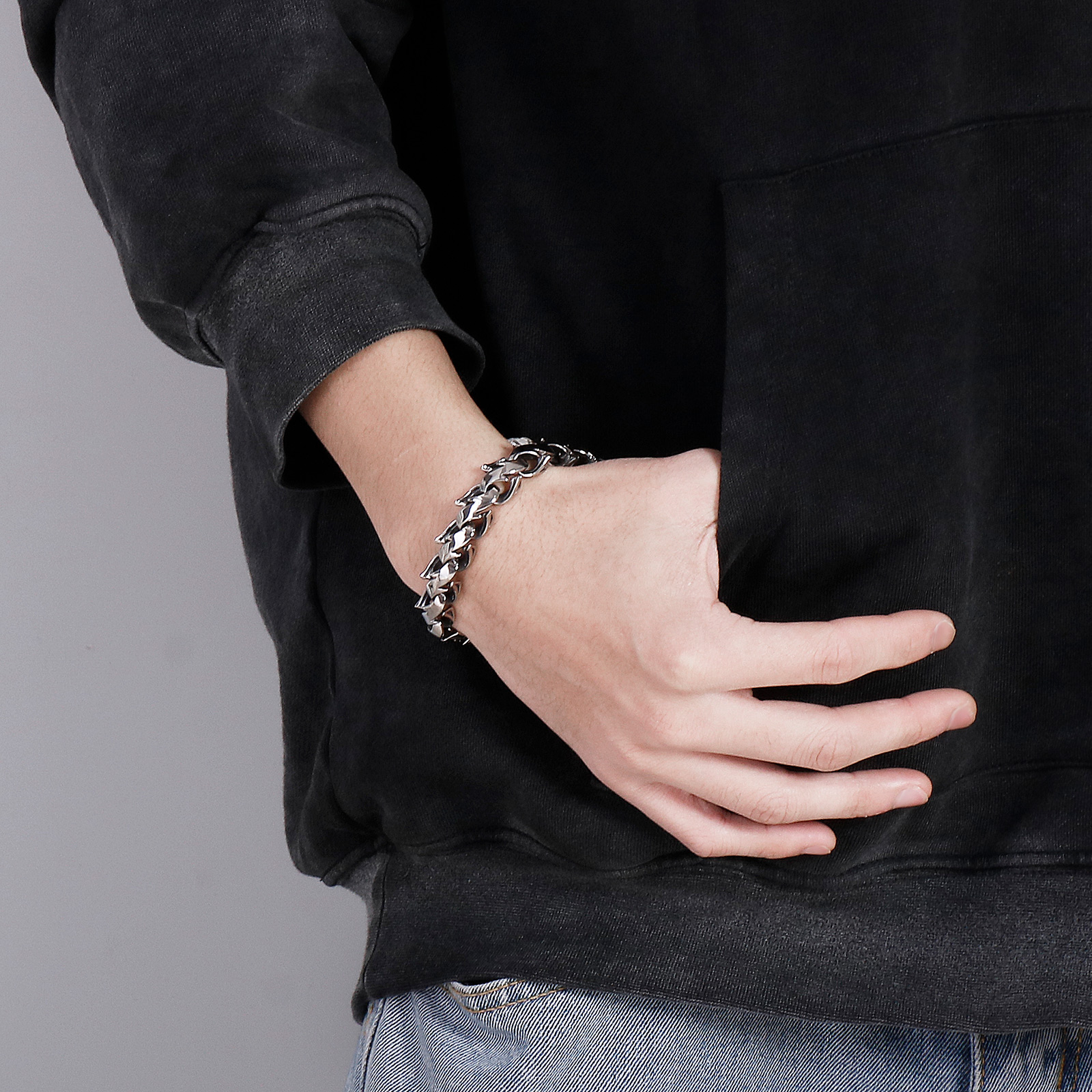 KALEN Polished Chunky Bracelet – Men Accessories Bd recenzja i cena