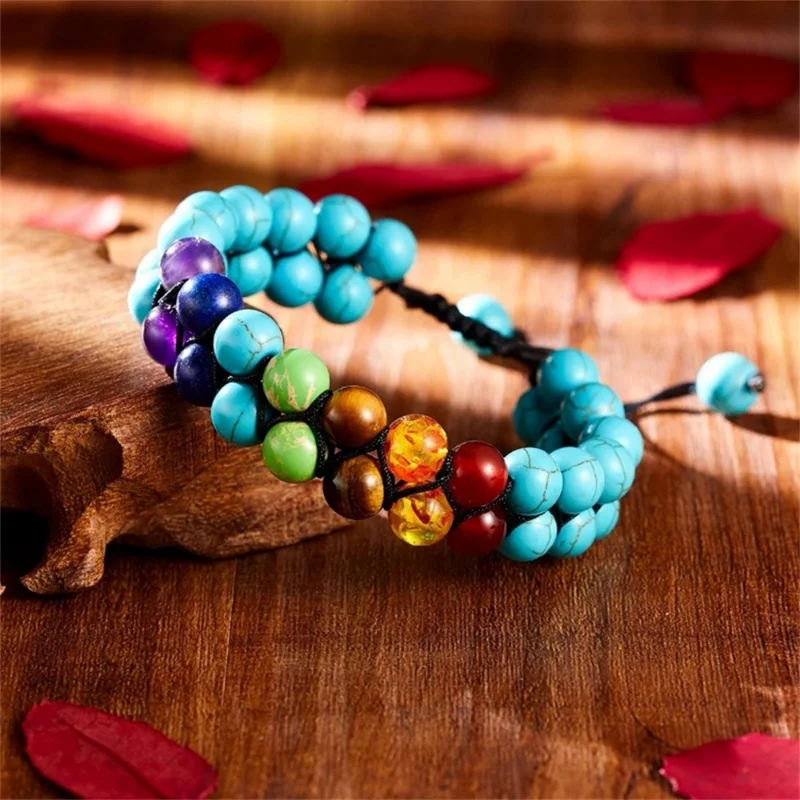 Double Layer 7 Chakra Bracelet – Men Accessories India recenzja i cena
