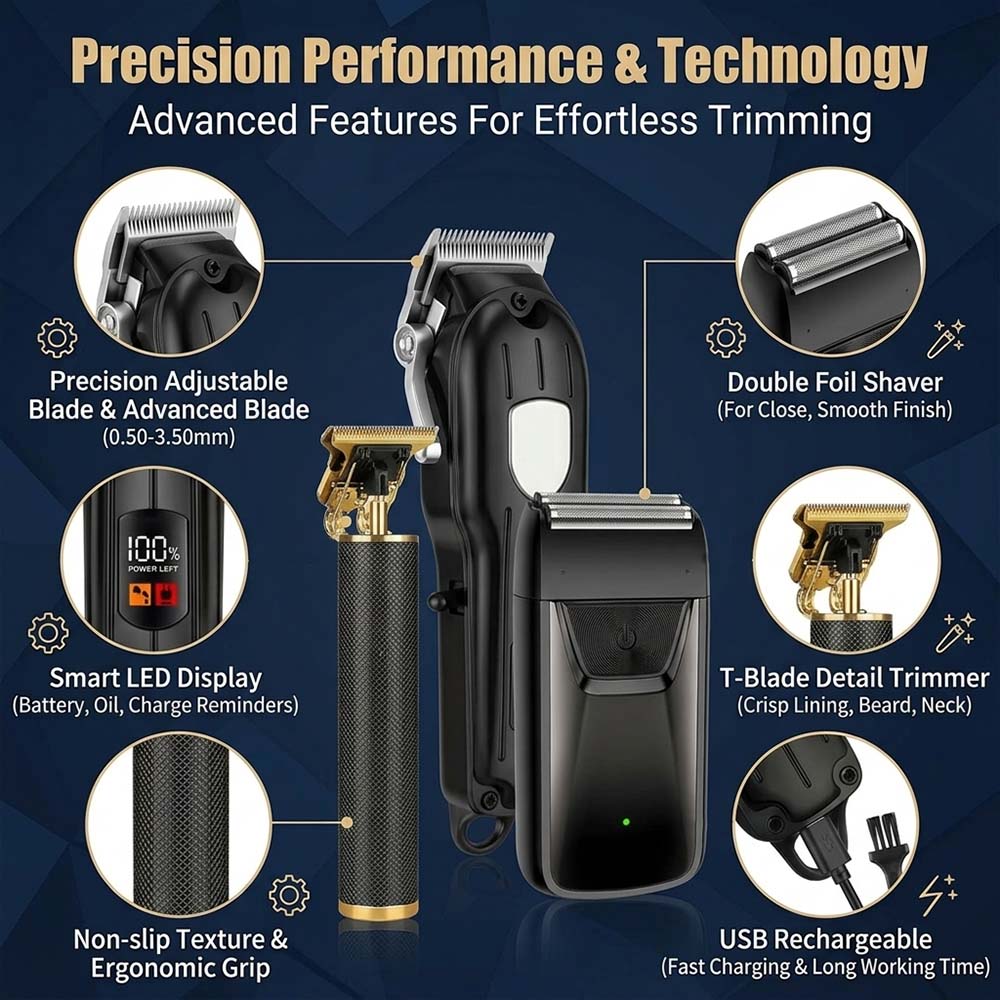 Professional Hair Clipper Set  – Men'S Accessories Display recenzja i cena