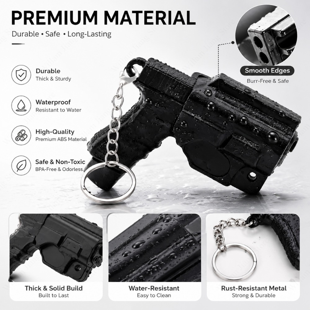 Pistol Shaped Mini Keychains T – Men Accessories For Birthday Gift recenzja i cena