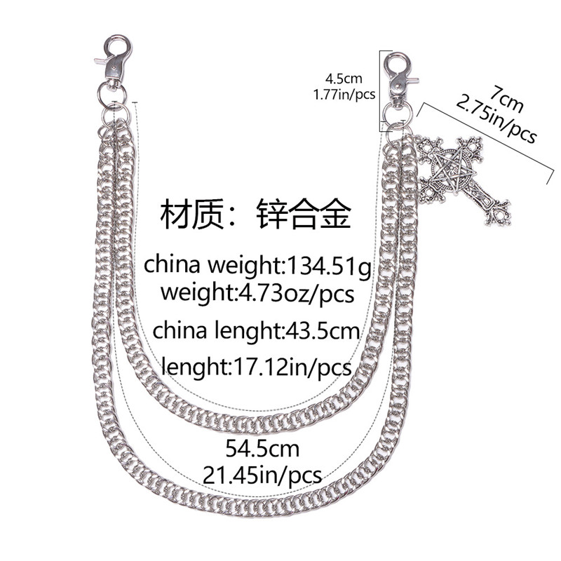 Fashion Punk Metal Pants Chain – Men'S Accessories Chain recenzja i cena