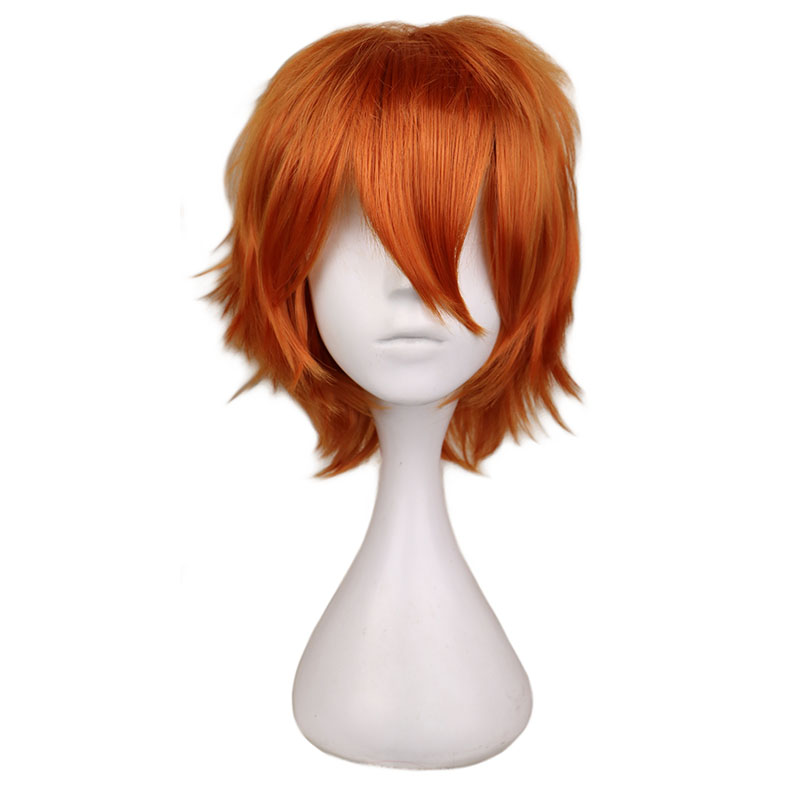 Short Orange Wig for Men Women – Men Accessories Bd recenzja i cena