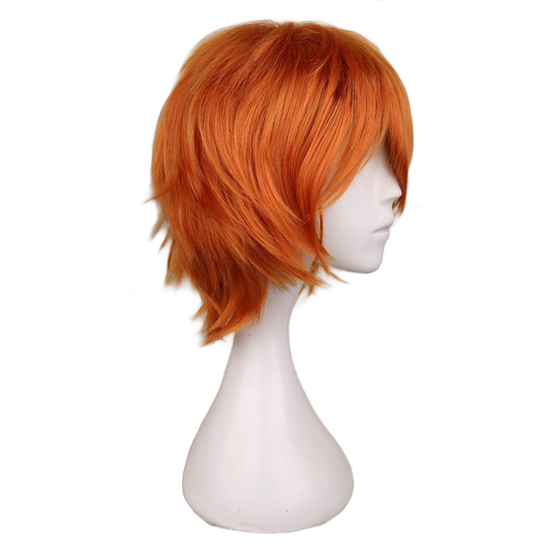 Short Orange Wig for Men Women – Men Accessories Bd recenzja i cena