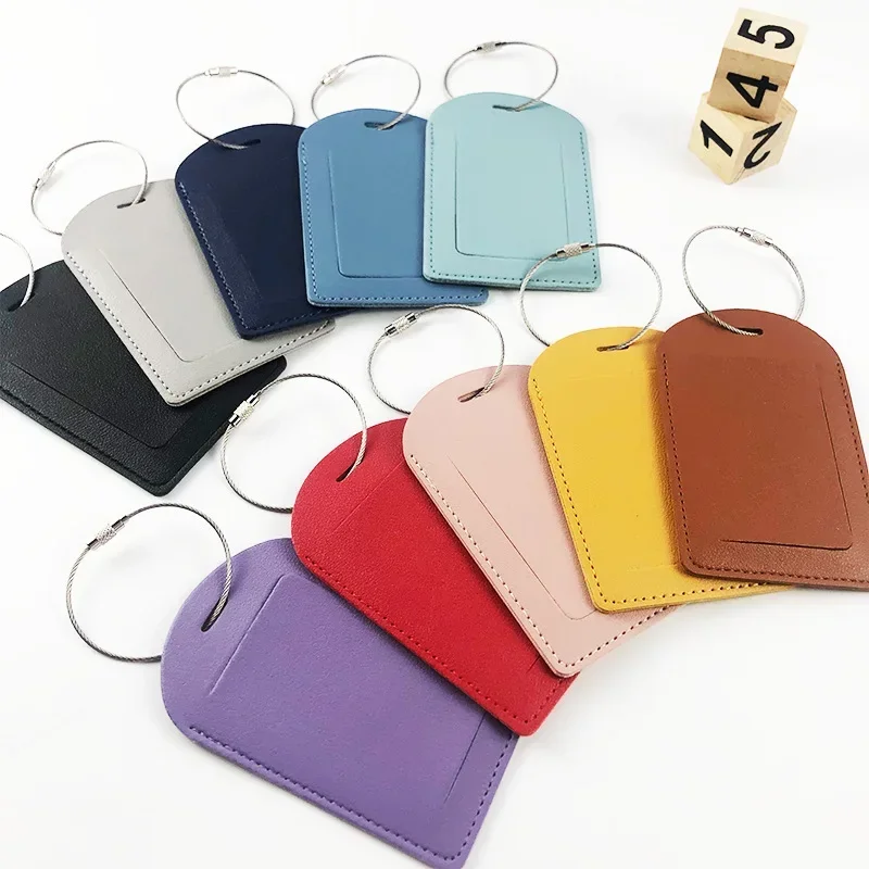 PU Leather Luggage Tags Women  – Men Accessories Name recenzja i cena