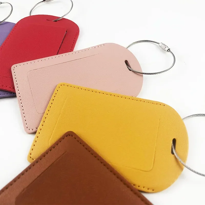 PU Leather Luggage Tags Women  – Men Accessories Name recenzja i cena