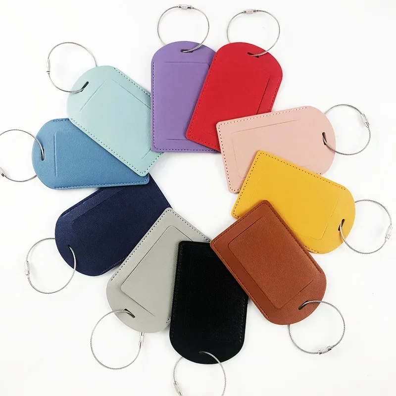 PU Leather Luggage Tags Women  – Men Accessories Name recenzja i cena