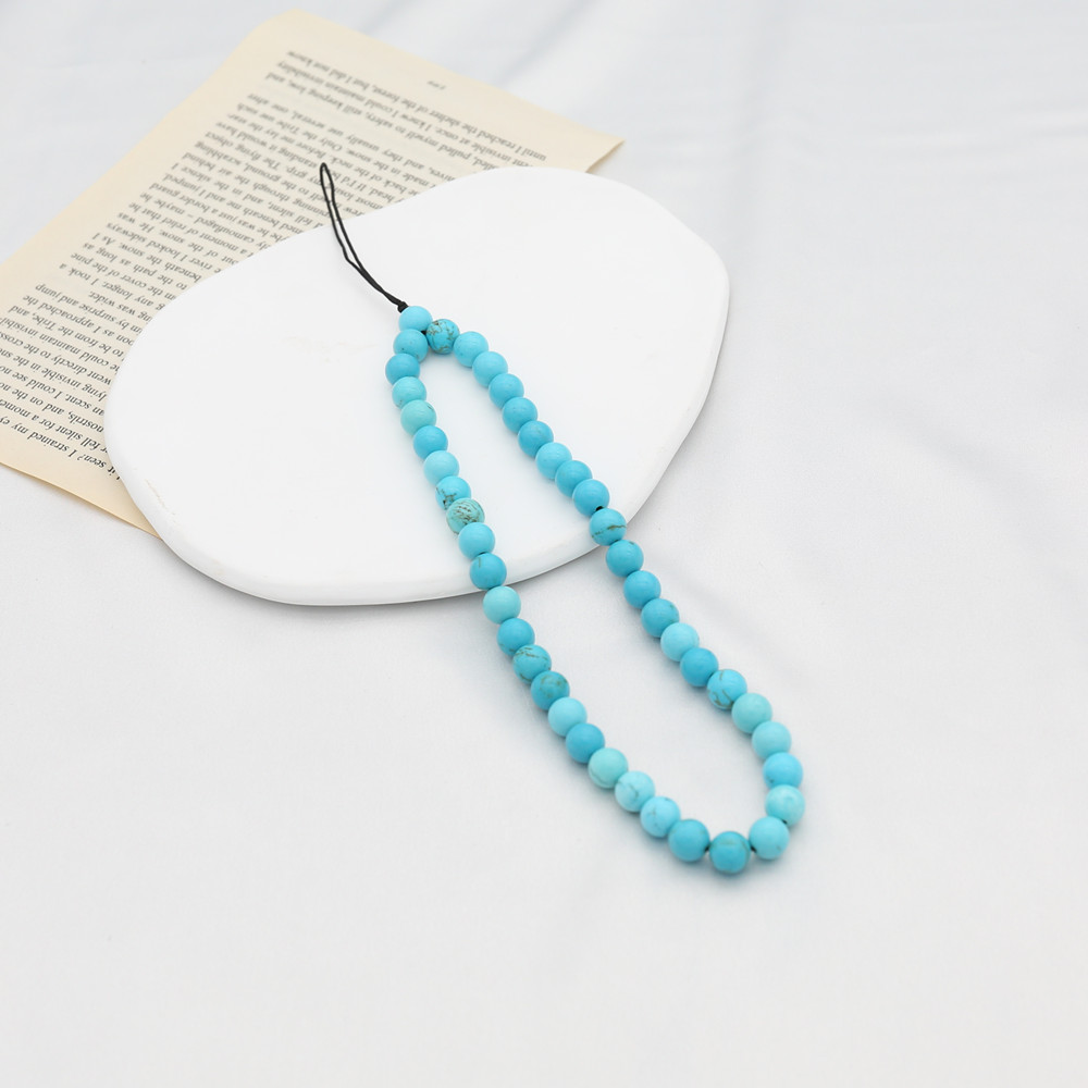 8MM Blue Turquoise Beaded Mobi – Men'S Accessories Chain recenzja i cena