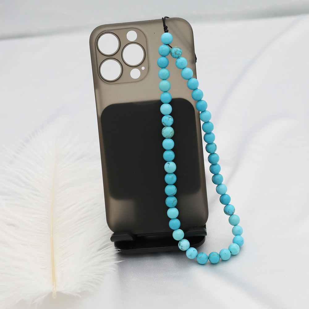 8MM Blue Turquoise Beaded Mobi – Men'S Accessories Chain recenzja i cena