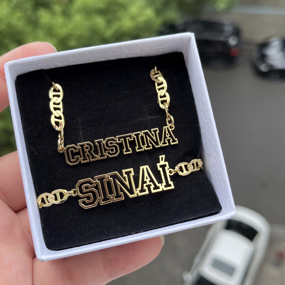 DUOYING Custom Name Hollow Nec – Men'S Accessories Jewelry Bracelet recenzja i cena
