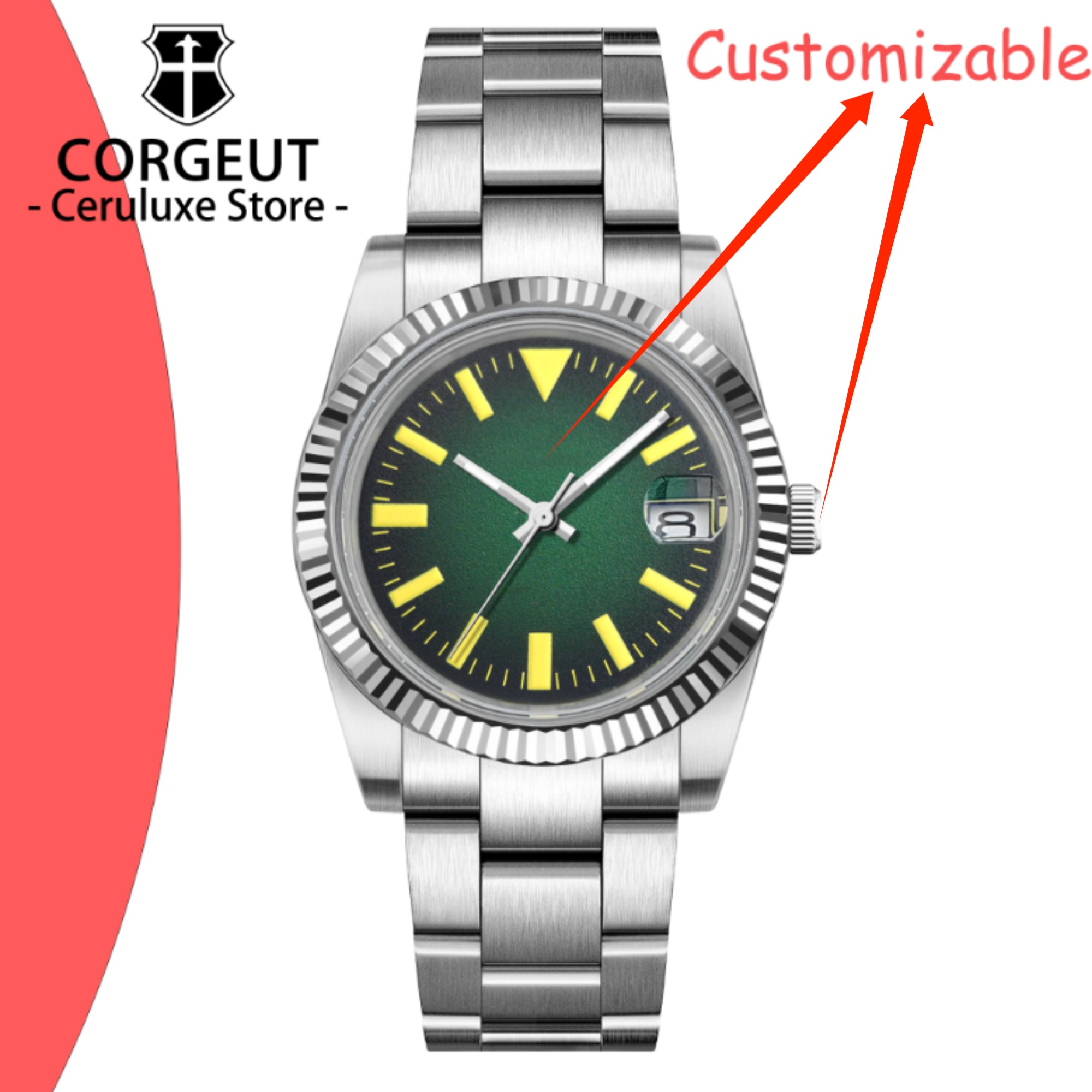 Custom Logo 36/39mm New NH35 A – Men'S Accessories Jewelry Bracelet recenzja i cena