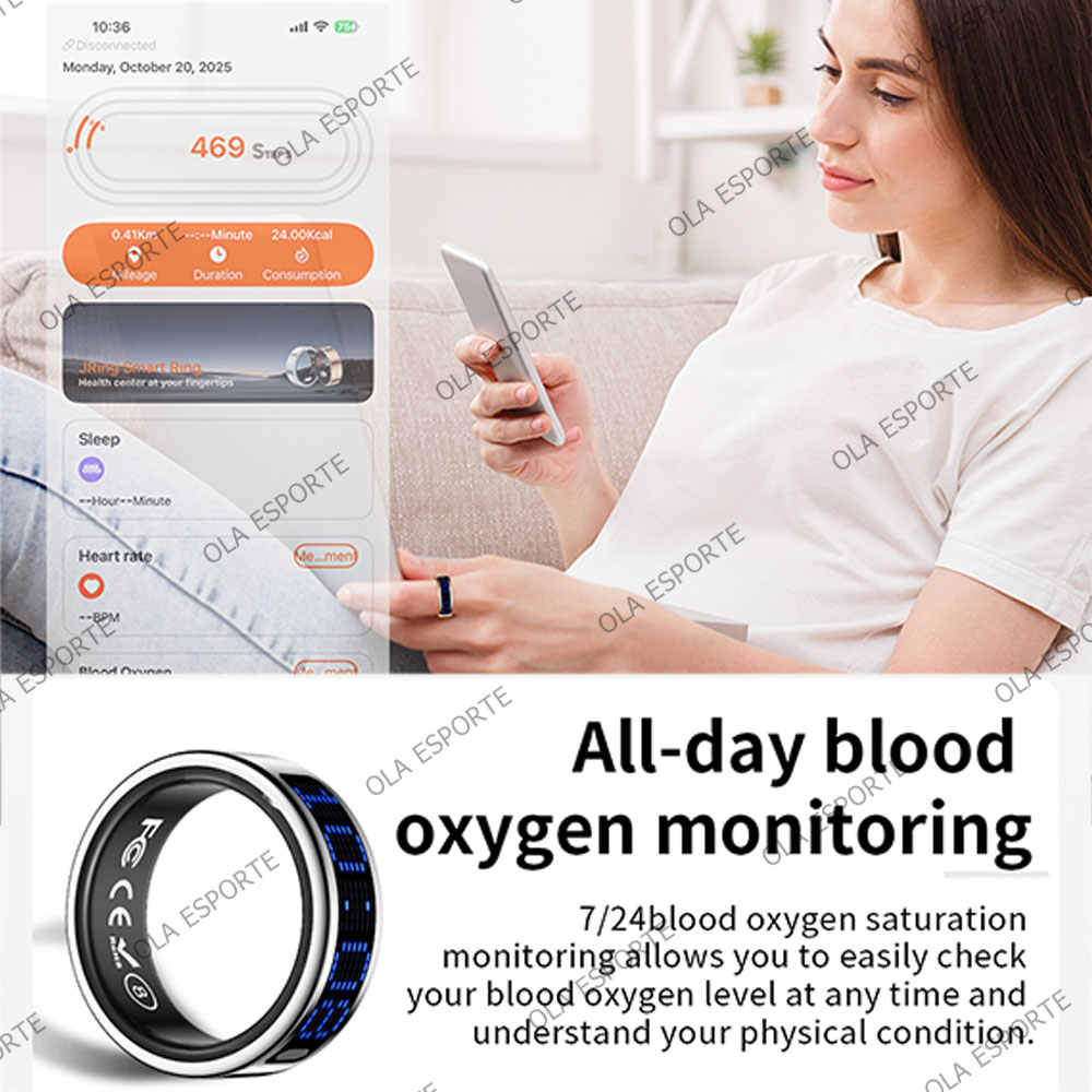 2025 Smart Ring Men Women LED  – Men'S Accessories Display recenzja i cena