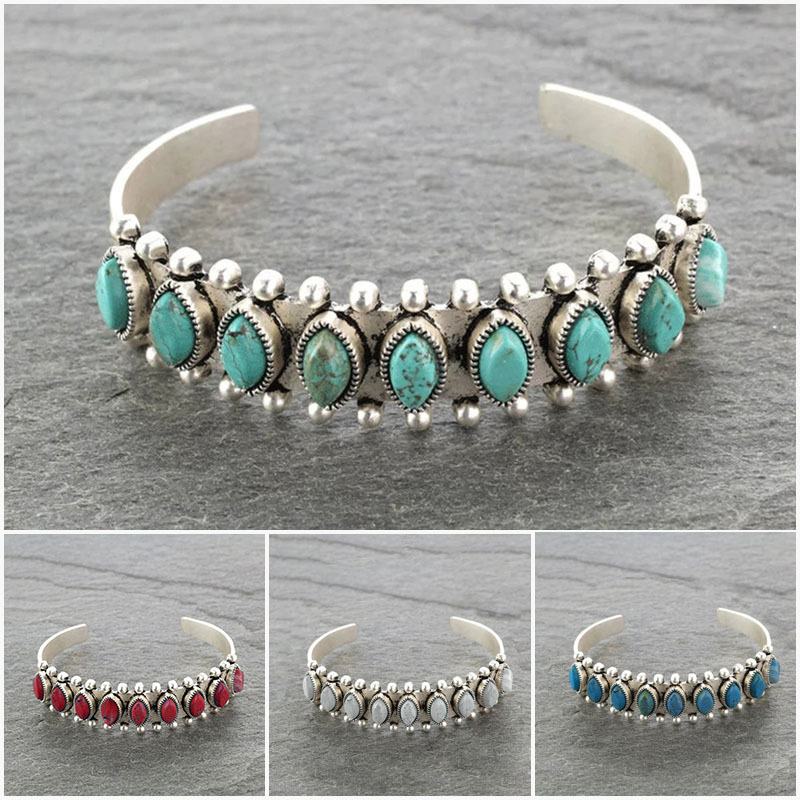 Vintage Tibet Turquoise Bracel – Men Accessories India recenzja i cena
