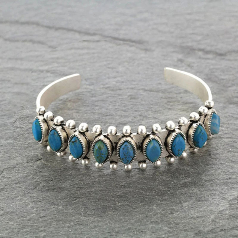 Vintage Tibet Turquoise Bracel – Men Accessories India recenzja i cena