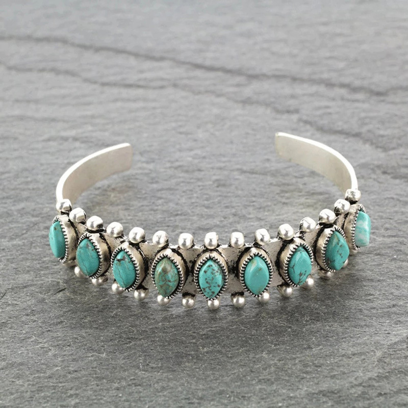 Vintage Tibet Turquoise Bracel – Men Accessories India recenzja i cena