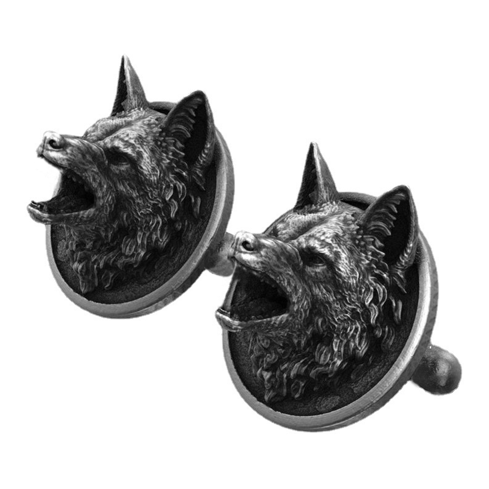 Vintage Engraving Wolf Head Cu – Men'S Victorian Accessories recenzja i cena