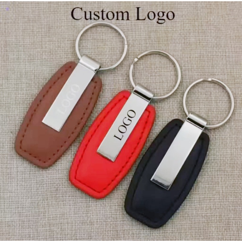 Personalized Leather Keychain  – Men Accessories Name recenzja i cena