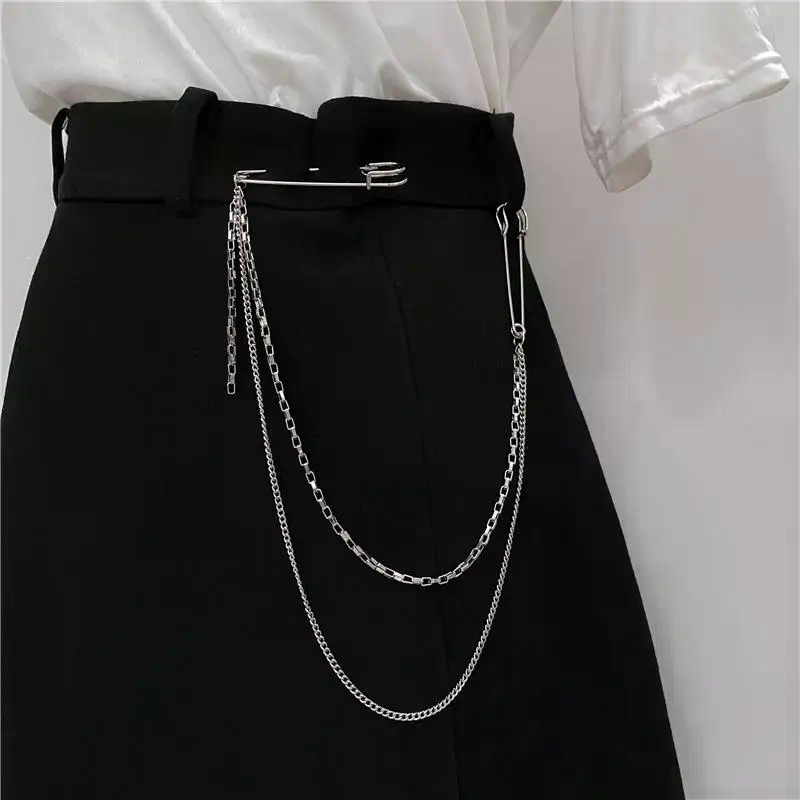 New Punk Double Layered Pants  – Men'S Accessories Chain recenzja i cena