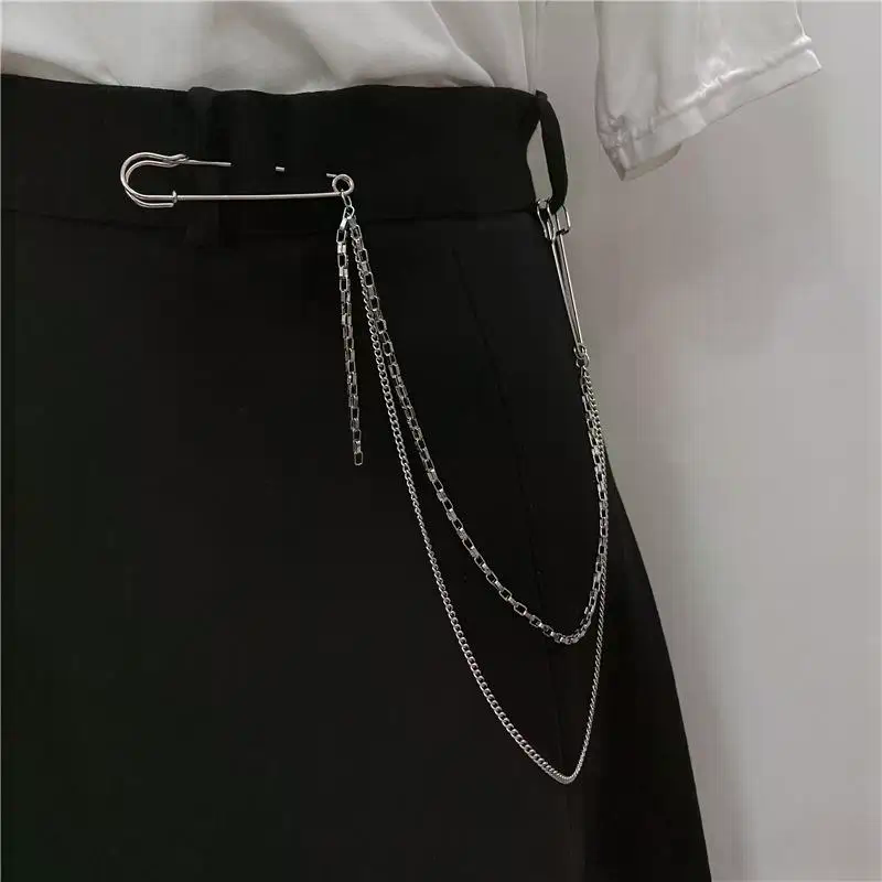 New Punk Double Layered Pants  – Men'S Accessories Chain recenzja i cena