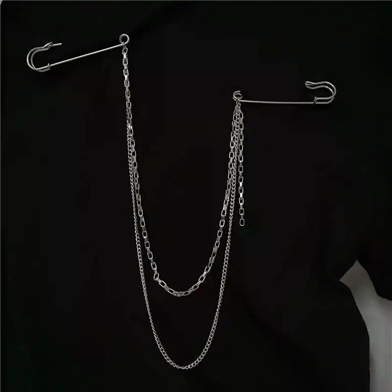 New Punk Double Layered Pants  – Men'S Accessories Chain recenzja i cena