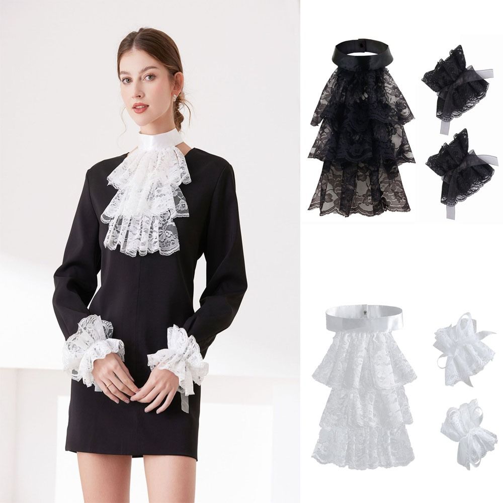 Vintage Victorian Lace Jabot C – Men'S Victorian Accessories recenzja i cena
